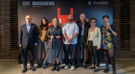 Foto de familia de la presentación de la programación del centenario de Matadero Madrid