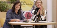 Beatriz de Torres, directora artística de Espacio Abierto Quinta de los Molinos, y María Ballesteros, directora general de Programas y Actividades Culturales del Ayuntamiento