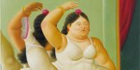 Fernando Botero: "Bailarina en la barra" (2001, óleo sobre lienzo)