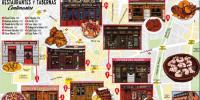 Mapa "Restaurantes y tabernas centenarios"