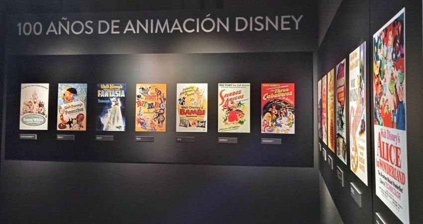 Carteles de películas Disney recogidos en la exposición